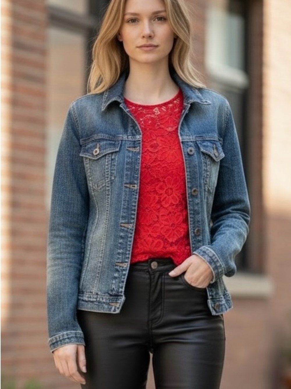 Silver Jeans Classic Blue Denim Jacket